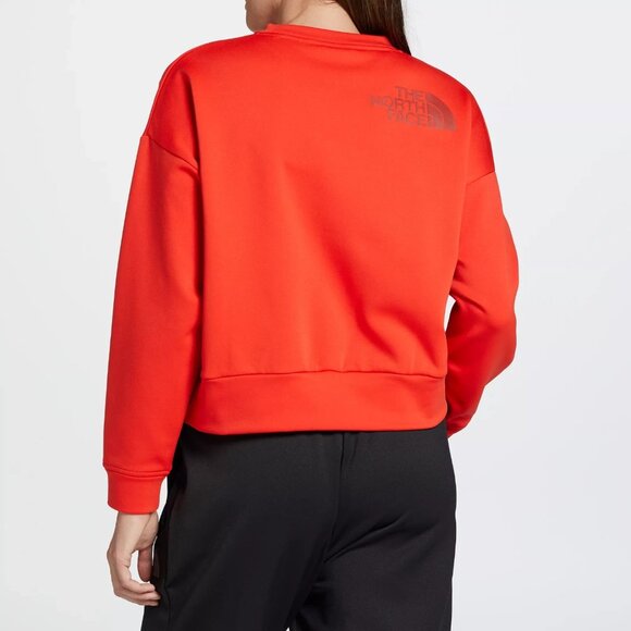 The North Face Women's Orange Horizon Performance Crewneck Sweatshirt Sz XL 3056 - Picture 7 of 14